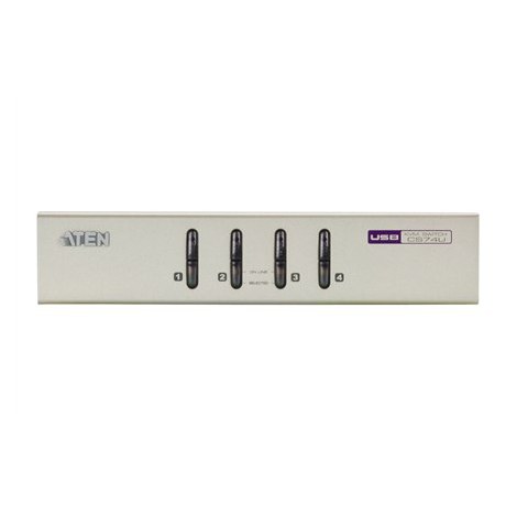 Aten CS74U-A7 4-Port USB VGA/Audio KVM Switch Aten | 4-Port USB VGA/Audio KVM Switch | CS74U-A7 | Warranty month(s) - 2